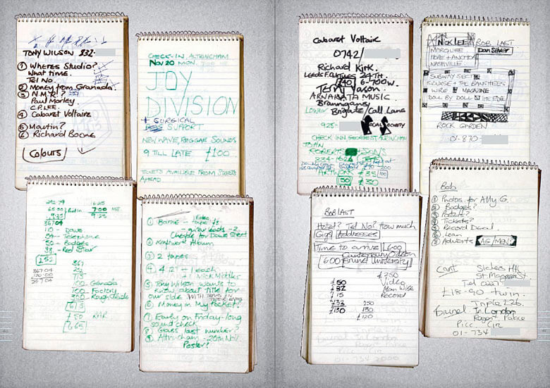 Pages from '1 Top Class Manager' designed by John Coulthart